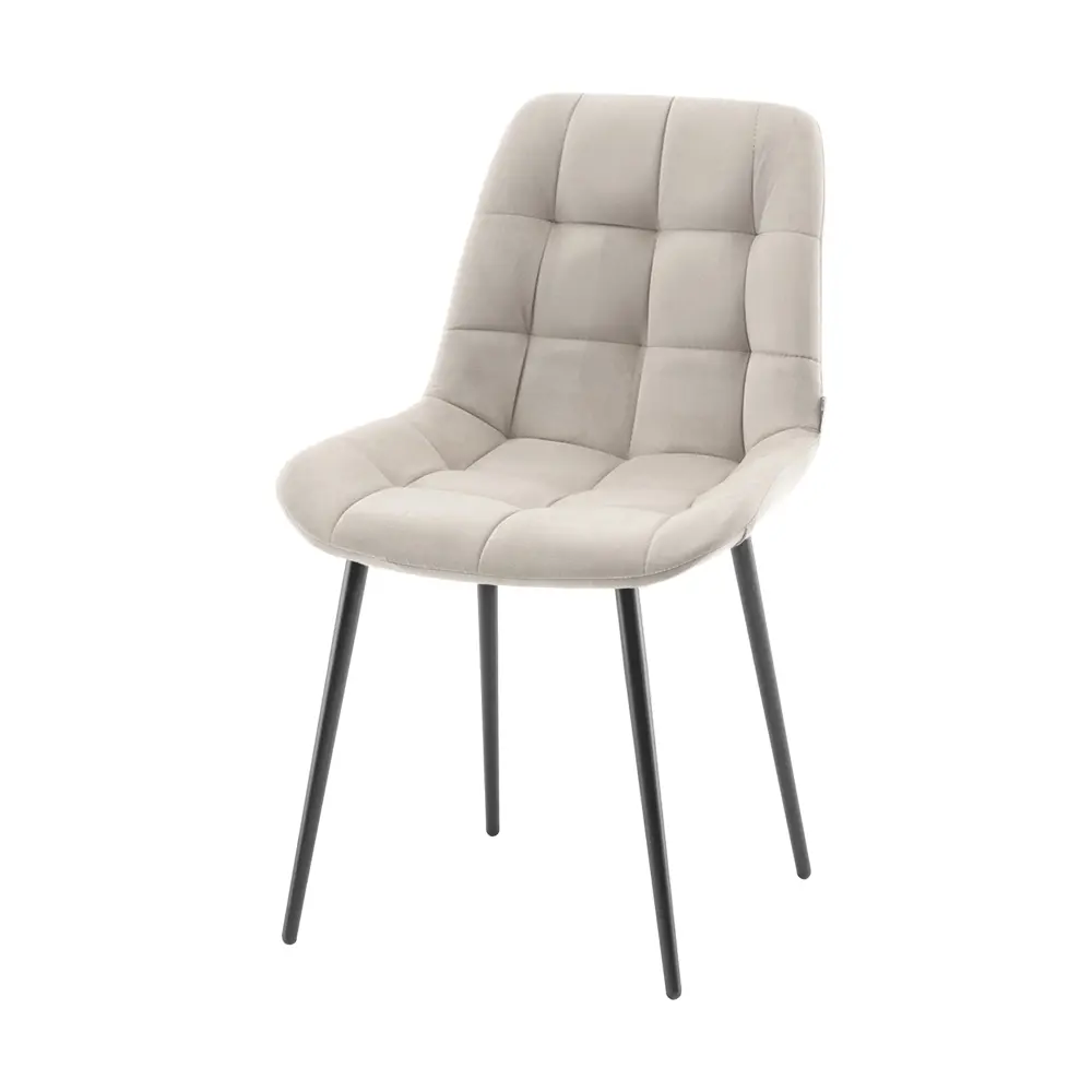 Фото 3 Стул для кухни обеденный Флекс велюр бежевый (комплект 4 стула)