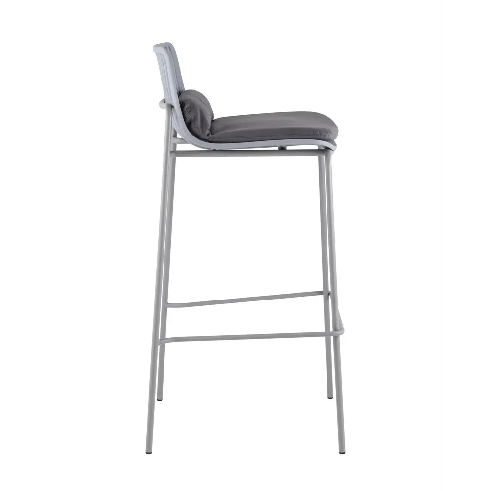 Фото 3 Барный стул Stool group Louran D-012H-75 grey BOX 49x100 см цвет серый Фото 3 Барный стул Stool group Louran D-012H-75 grey BOX 49x100 см цвет серый