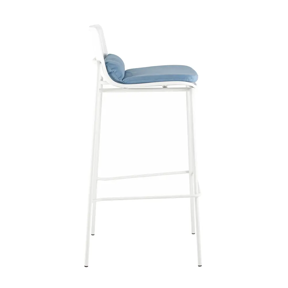 Фото 3 Барный стул Stool group Louran D-012H-75 white BOX 49x100 см цвет белый Фото 3 Барный стул Stool group Louran D-012H-75 white BOX 49x100 см цвет белый