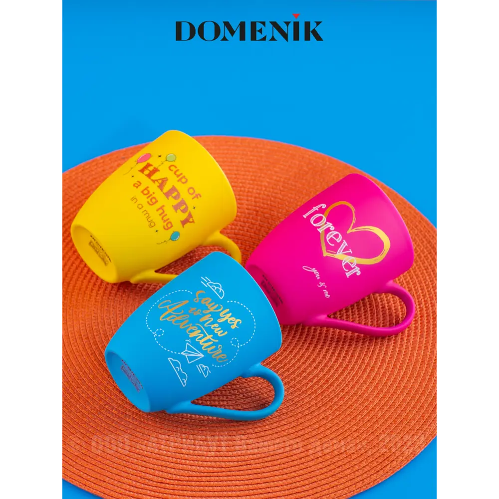 Фото 5 Кружка 340 мл Domenik Набор кружек oh!soft 3шт 340мл DMM010-ECOM фарфор цвет разноцветный 4 шт Фото 5 Кружка 340 мл Domenik Набор кружек oh!soft 3шт 340мл DMM010-ECOM фарфор цвет разноцветный 4 шт