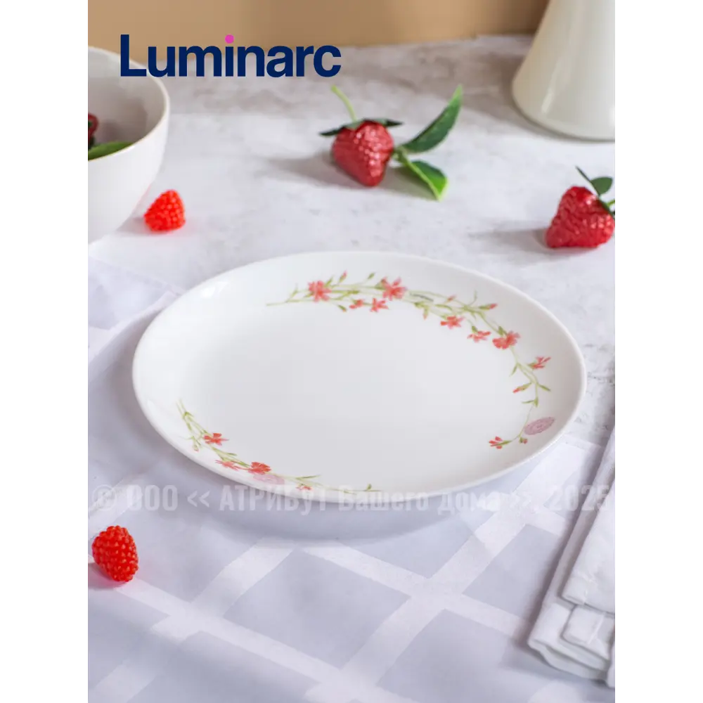 Фото 4 Тарелка 21 см Luminarc V9379-4ECOM Стекло цвет белый Фото 4 Тарелка 21 см Luminarc V9379-4ECOM Стекло цвет белый