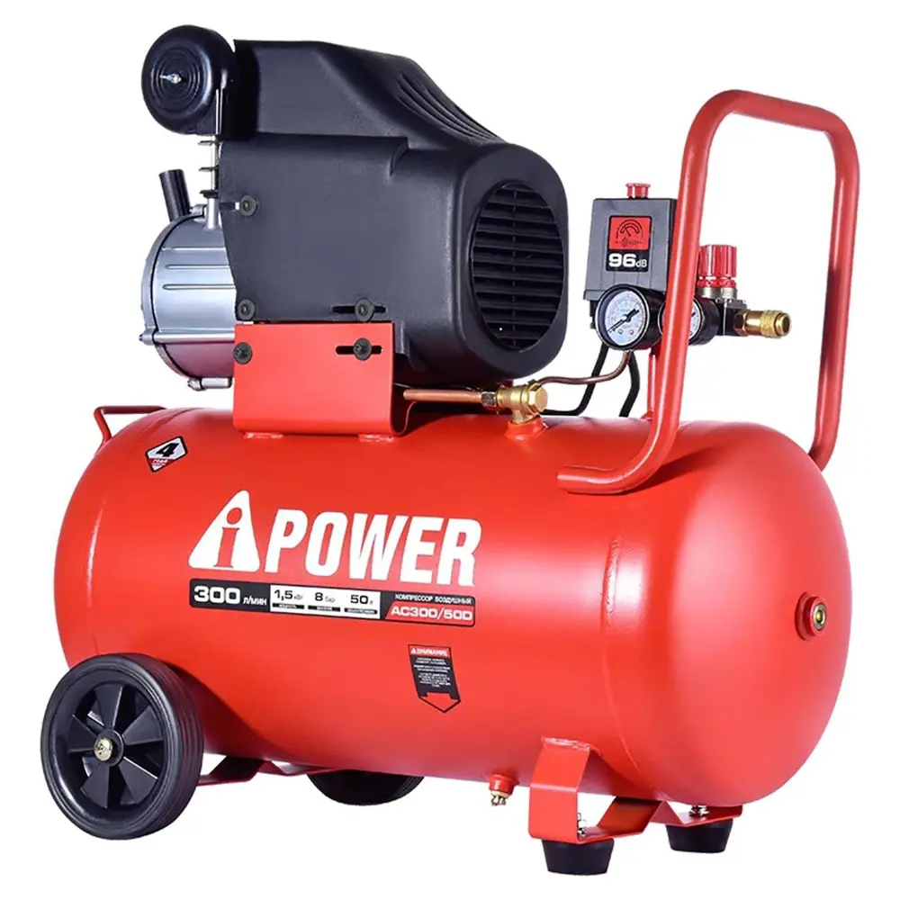 Фото 3 Компрессор сетевой A-Ipower AC300/24D, 24 л, 300 л/мин Фото 3 Компрессор сетевой A-Ipower AC300/24D, 24 л, 300 л/мин