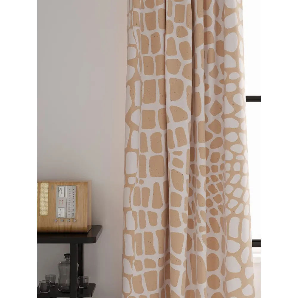 Фото 3 Комплект штор на шторной ленте AT Home Рандвер 150x250 см цвет бежевый Фото 3 Комплект штор на шторной ленте AT Home Рандвер 150x250 см цвет бежевый