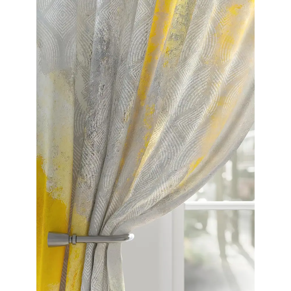 Фото 6 Комплект штор на шторной ленте AT Home Ронфал 150x250 см цвет белый Фото 6 Комплект штор на шторной ленте AT Home Ронфал 150x250 см цвет белый