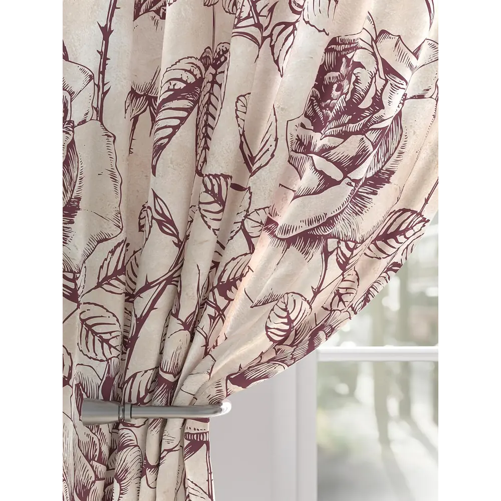 Фото 5 Комплект штор At home Базовая коллекция AT948196 на шторной ленте 250x150 см цвет бежевый Фото 5 Комплект штор At home Базовая коллекция AT948196 на шторной ленте 250x150 см цвет бежевый