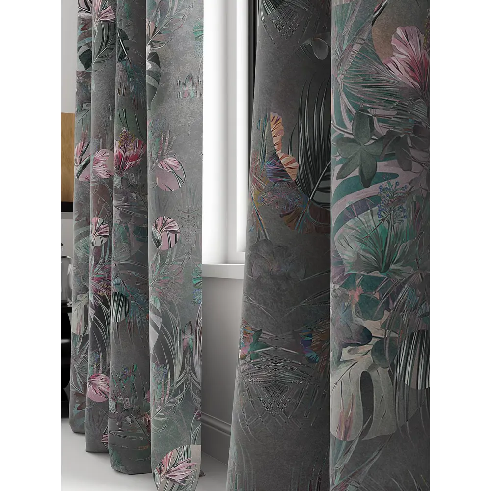 Фото 3 Комплект штор на шторной ленте AT Home Фертнис 150x250 см цвет розовый Фото 3 Комплект штор на шторной ленте AT Home Фертнис 150x250 см цвет розовый