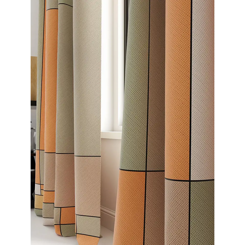Фото 3 Комплект штор на шторной ленте AT Home Миренкор 150x250 см цвет бежевый Фото 3 Комплект штор на шторной ленте AT Home Миренкор 150x250 см цвет бежевый