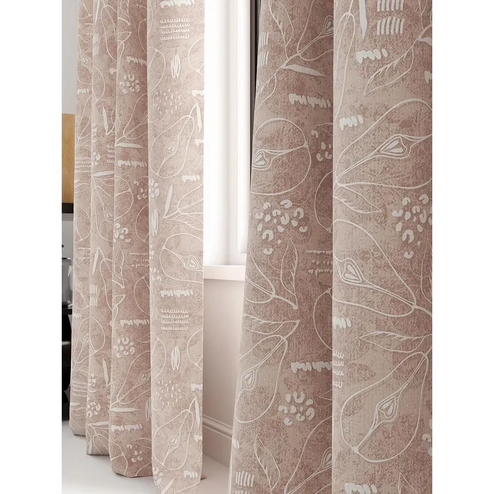 Фото 3 Комплект штор на шторной ленте AT Home Рилорнес 150x250 см цвет бежевый Фото 3 Комплект штор на шторной ленте AT Home Рилорнес 150x250 см цвет бежевый