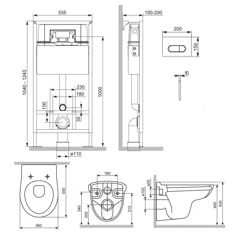 Фото 12 Комплект инсталляция с унитазом Damixa DX15.IS40101.1700_7214 цвет белый Фото 12 Комплект инсталляция с унитазом Damixa DX15.IS40101.1700_7214 цвет белый