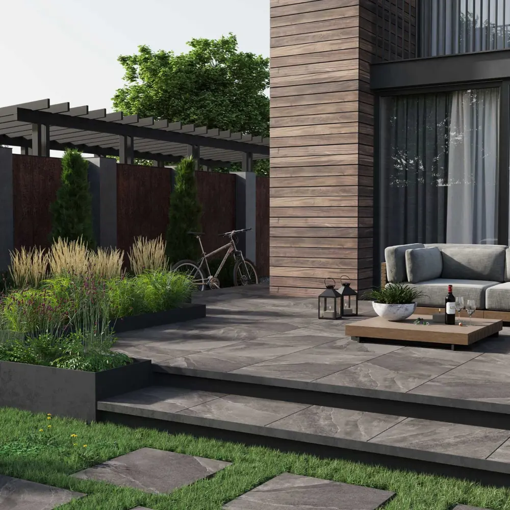 Фото 10 Керамогранит Onlygres Stone SOG501 60x60см 0.72 м² утолщенный, ректифицированный, цвет серый, цена за упаковку Фото 10 Керамогранит Onlygres Stone SOG501 60x60см 0.72 м² утолщенный, ректифицированный, цвет серый, цена за упаковку