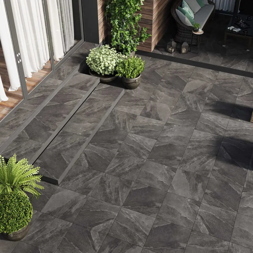Фото Керамогранит Onlygres Stone SOG501 60x60см 0.72 м² утолщенный, ректифицированный, цвет серый, цена за упаковку Фото Керамогранит Onlygres Stone SOG501 60x60см 0.72 м² утолщенный, ректифицированный, цвет серый, цена за упаковку