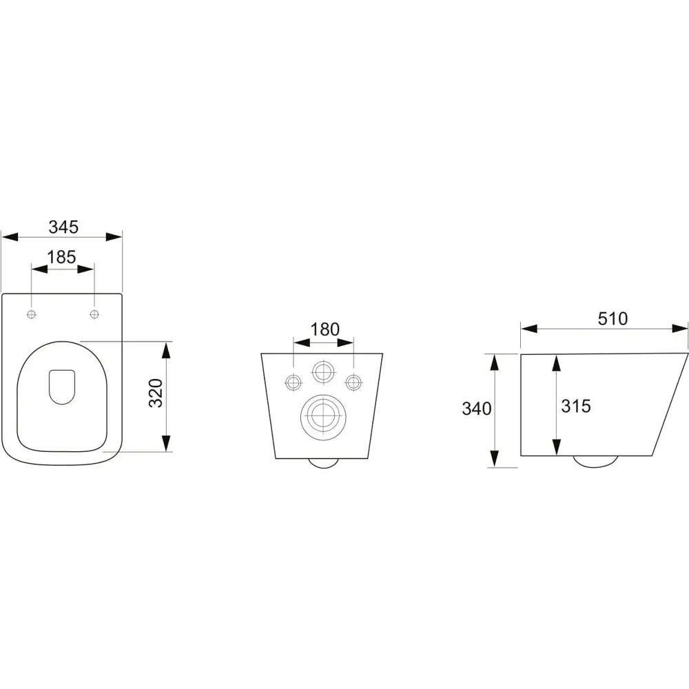 Фото 6 Комплект инсталляция с унитазом Enio 612887 цвет белый Фото 6 Комплект инсталляция с унитазом Enio 612887 цвет белый