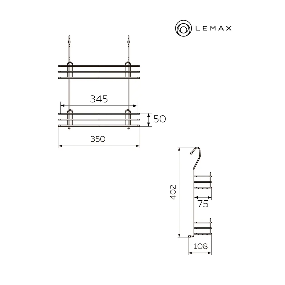 Фото 2 Настенный держатель для кухонных принадлежностей Lemax 10.5x40x35 см Металл цвет хромированный Фото 2 Настенный держатель для кухонных принадлежностей Lemax 10.5x40x35 см Металл цвет хромированный