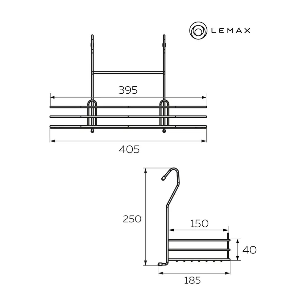Фото 2 Настенный держатель для кухонных принадлежностей Lemax 18.5x25x40.5 см Металл цвет хромированный Фото 2 Настенный держатель для кухонных принадлежностей Lemax 18.5x25x40.5 см Металл цвет хромированный