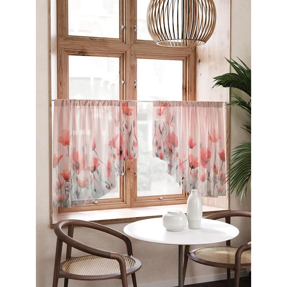 Фото Тюль At home Базовая коллекция AT584034 на шторной ленте 90x150 см цвет красный Фото Тюль At home Базовая коллекция AT584034 на шторной ленте 90x150 см цвет красный
