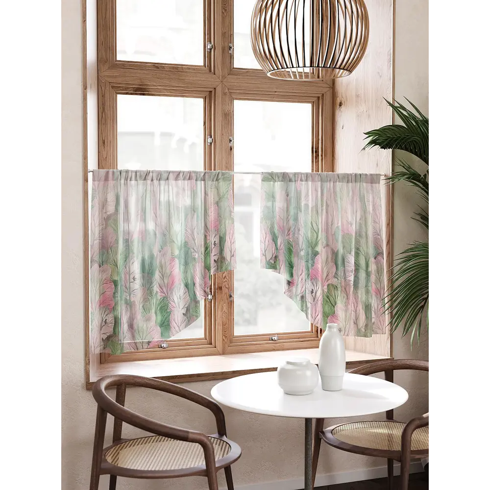 Фото Тюль At home Базовая коллекция AT584061 на шторной ленте 90x150 см цвет зеленый Фото Тюль At home Базовая коллекция AT584061 на шторной ленте 90x150 см цвет зеленый