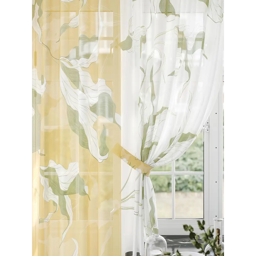 Фото 4 Комплект штор At home Базовая коллекция AT567096-250 на шторной ленте 250x150 см цвет белый Фото 4 Комплект штор At home Базовая коллекция AT567096-250 на шторной ленте 250x150 см цвет белый