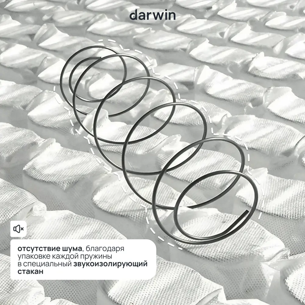 Фото 5 Матрас Darwin Deluxe 4640216420559 120x200x25 см независимый пружинный блок 2-спальный Фото 5 Матрас Darwin Deluxe 4640216420559 120x200x25 см независимый пружинный блок 2-спальный