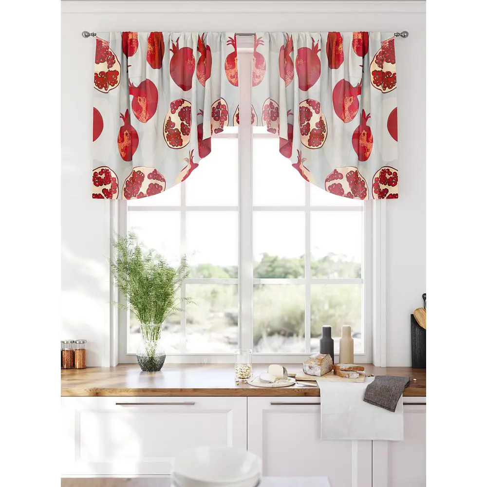 Фото 3 Комплект штор At home Базовая коллекция AT585062 на шторной ленте 90x150 см цвет красный Фото 3 Комплект штор At home Базовая коллекция AT585062 на шторной ленте 90x150 см цвет красный