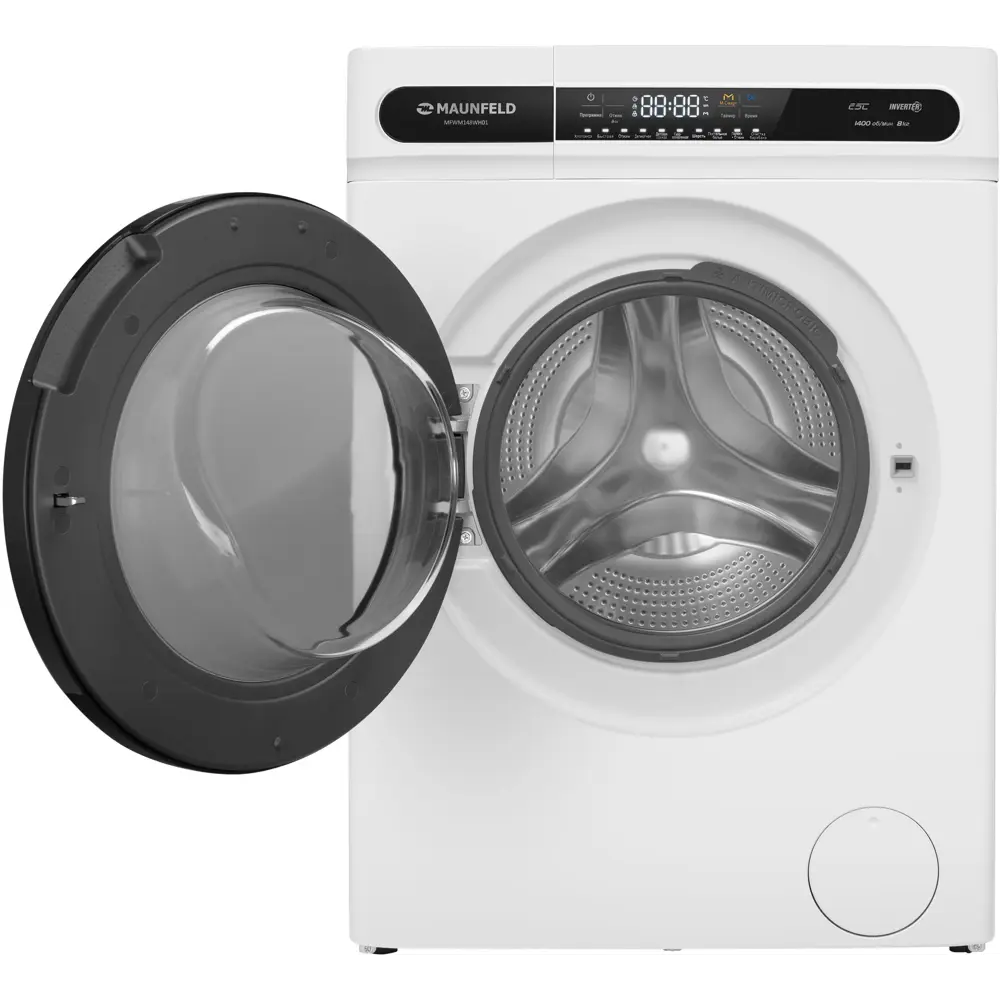 Фото 2 Стиральная машина Maunfeld MFWM148WH01 8кг 59.50x84.50 см цвет белый Фото 2 Стиральная машина Maunfeld MFWM148WH01 8кг 59.50x84.50 см цвет белый