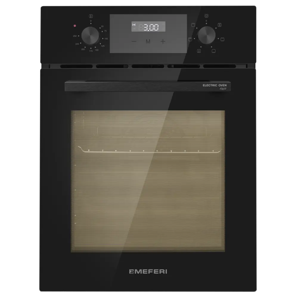 Фото Электрический духовой шкаф Meferi MEO456BK POWER 45x60x56 см цвет черный Фото Электрический духовой шкаф Meferi MEO456BK POWER 45x60x56 см цвет черный