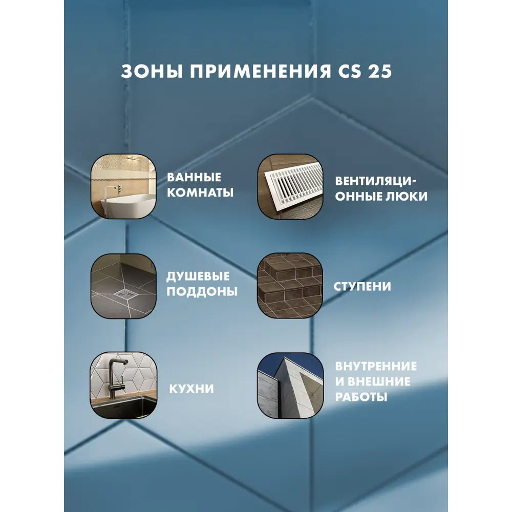 Фото 4 Затирка Церезит CS25 силиконовая цвет мельба 280мл Фото 4 Затирка Церезит CS25 силиконовая цвет мельба 280мл