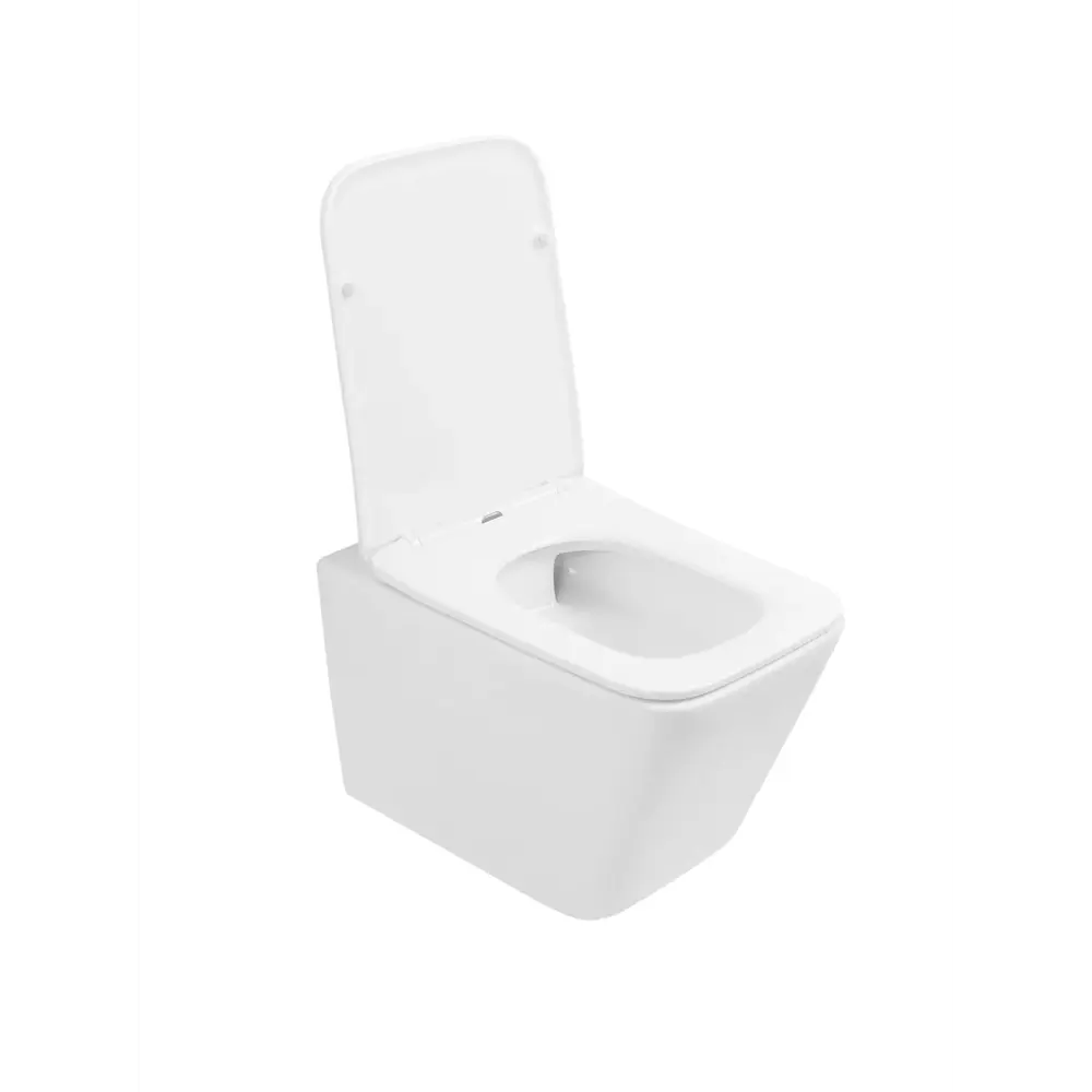 Фото 6 Комплект Bauedge 6 в 1: инсталляция BAU PRO унитаз подвесной безободковый вихревой Bau Stil Hurricane серый /вставка хром