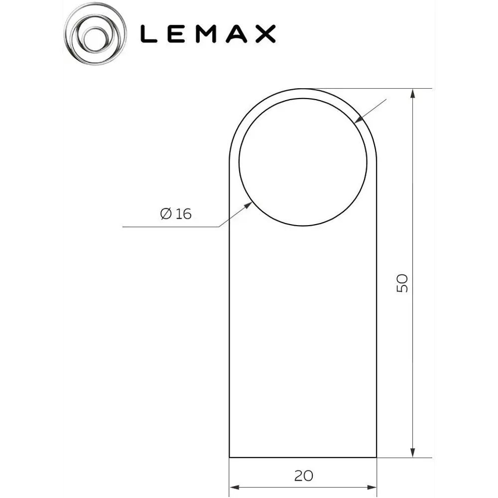 Фото 2 Держатель рейлинга Lemax металл цвет хром Фото 2 Держатель рейлинга Lemax металл цвет хром