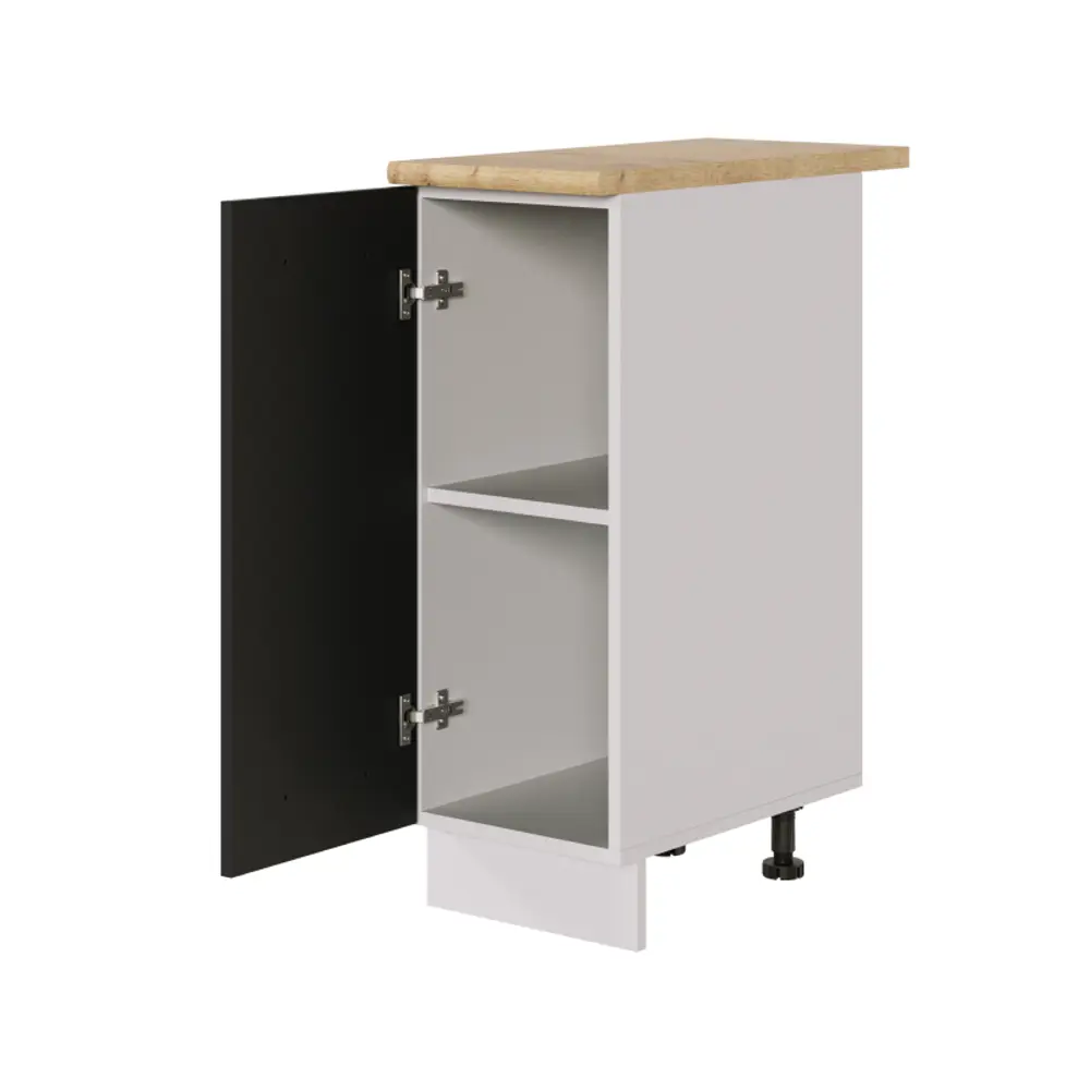 Фото 3 Кухонный шкаф напольный Спадардрэва Лира 4816124202031 30x85x48 см ЛДСП цвет графит