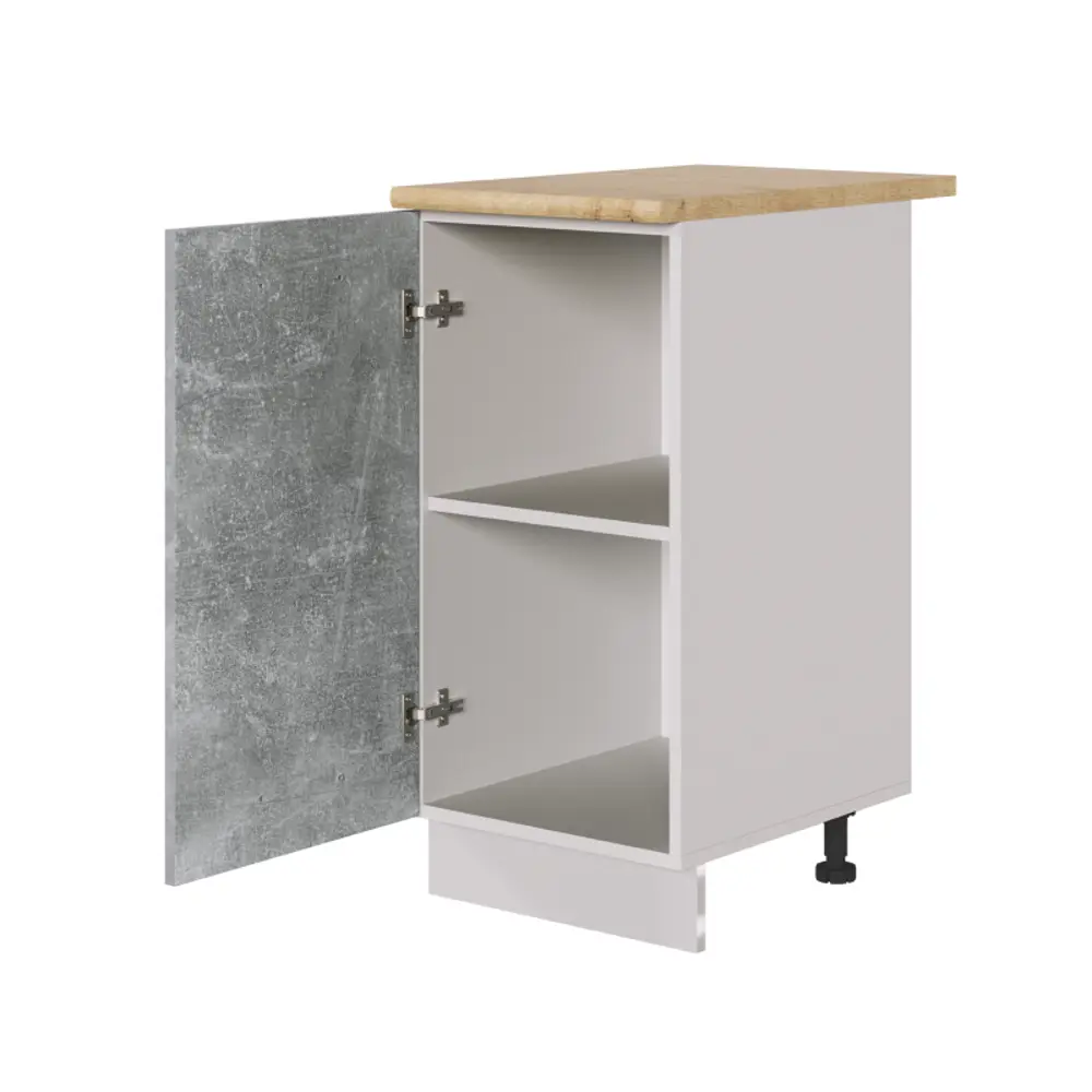 Фото 3 Кухонный шкаф напольный Спадардрэва Лира 4816124201539 40x82x48 см ЛДСП цвет серый