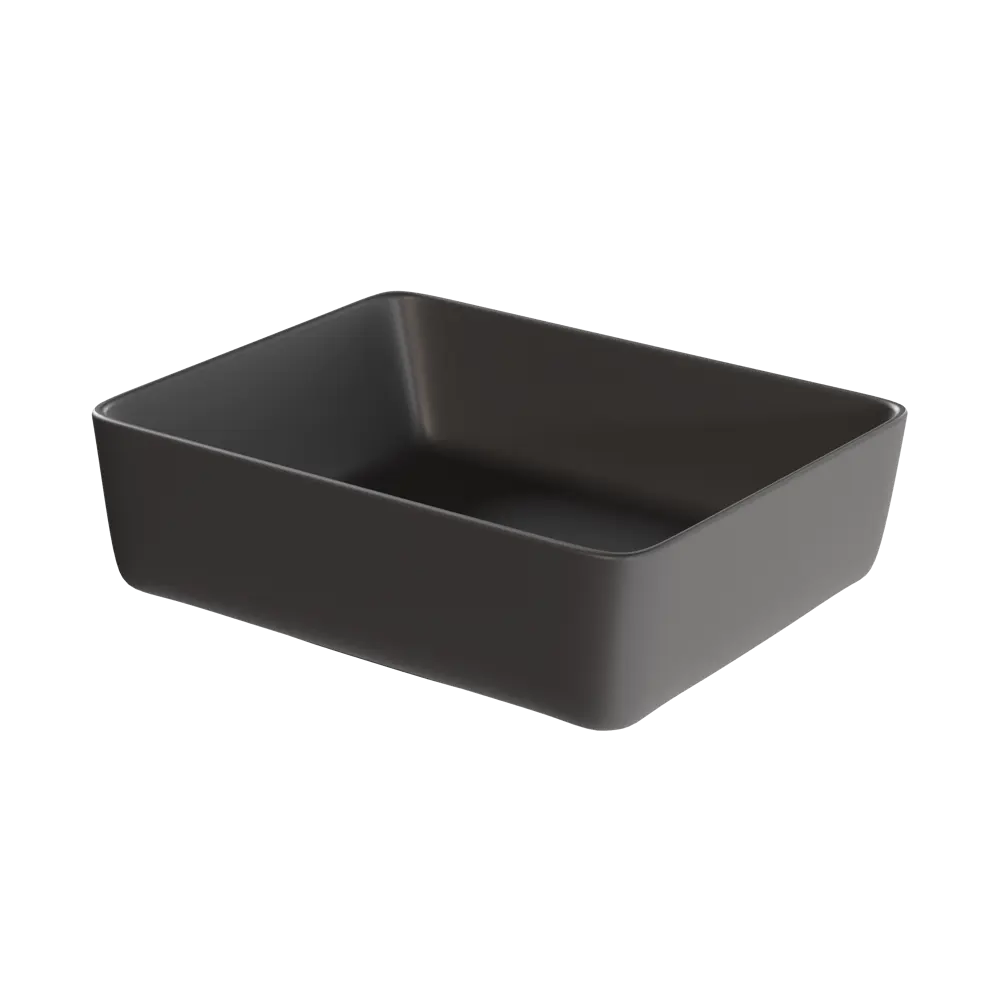 Фото 9 Раковина Watersense eva Eva 47.5см цвет графит матовый Фото 9 Раковина Watersense eva Eva 47.5см цвет графит матовый