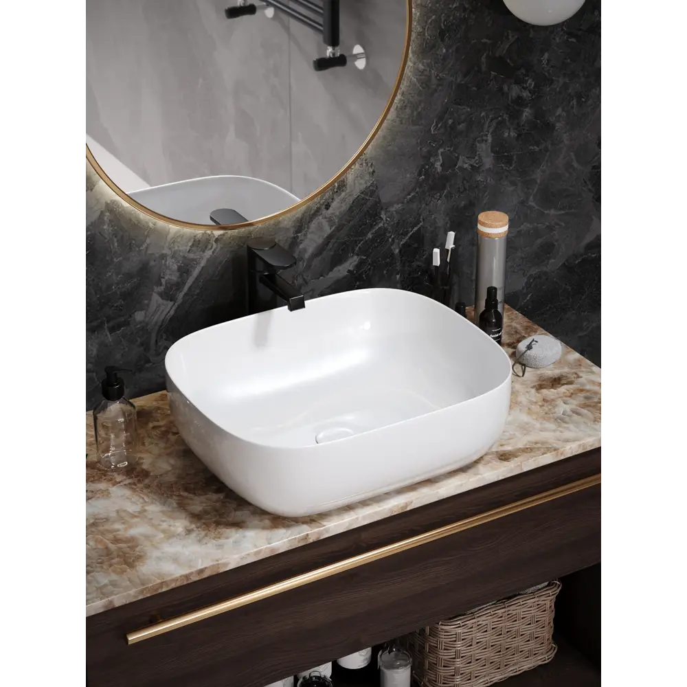 Фото 5 Раковина Watersense rita W00016 49см цвет белый Фото 5 Раковина Watersense rita W00016 49см цвет белый