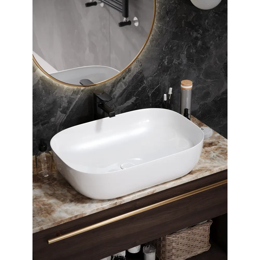 Фото 5 Раковина Watersense rita W00015 61см цвет белый Фото 5 Раковина Watersense rita W00015 61см цвет белый