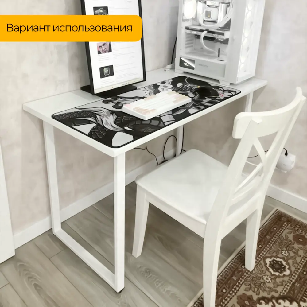Фото 11 Подстолье для обеденного и письменного стола Лофт Basic Железное решение 71х54 см металл белый муар 2 шт Фото 11 Подстолье для обеденного и письменного стола Лофт Basic Железное решение 71х54 см металл белый муар 2 шт