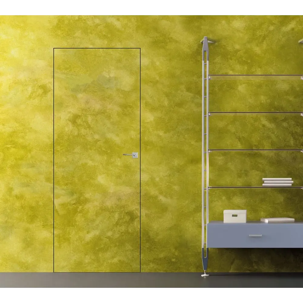 Фото 2 Дверь скрытая Бизнес парк Invisible 80x210см цвет белый кромка черная алюминиевая с 4-х сторон Фото 2 Дверь скрытая Бизнес парк Invisible 80x210см цвет белый кромка черная алюминиевая с 4-х сторон
