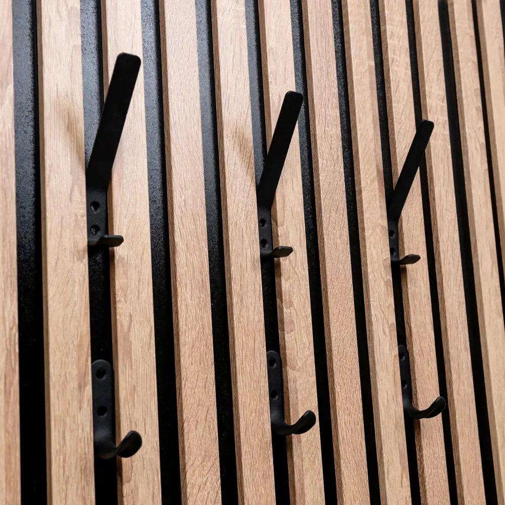 Фото Реечная панель Eurowood VMS2 дуб сонома на черном 680x505x11мм 1.03м² 3шт Фото Реечная панель Eurowood VMS2 дуб сонома на черном 680x505x11мм 1.03м² 3шт