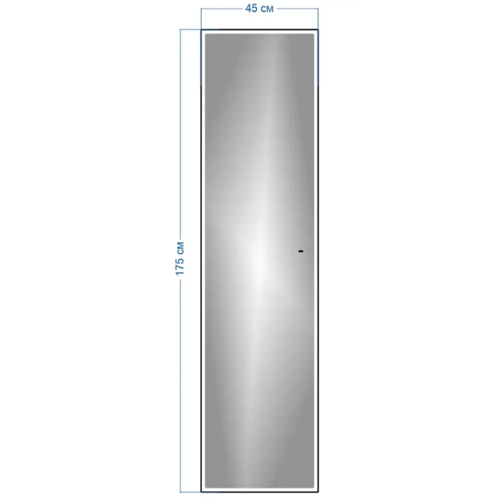 Фото 8 Зеркало напольное Teymi ЗЛП32 Helmi 45x175 LED Black Edition, сенсор Фото 8 Зеркало напольное Teymi ЗЛП32 Helmi 45x175 LED Black Edition, сенсор