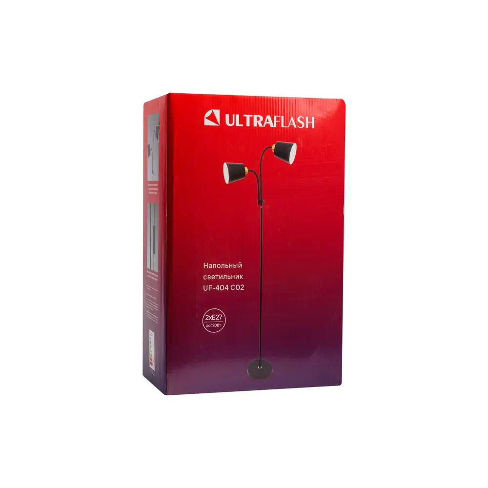 Фото Торшер Ultraflash Uf-404 цвет черный Фото Торшер Ultraflash Uf-404 цвет черный