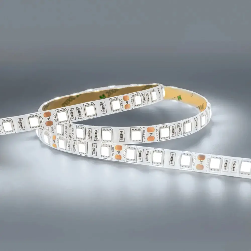 Фото Светодиодная лента Eleganz Lux 5050 60 LED (14.4W/M) СИЛИКОН IP65 12V холодная 6000К, 5м Фото Светодиодная лента Eleganz Lux 5050 60 LED (14.4W/M) СИЛИКОН IP65 12V холодная 6000К, 5м