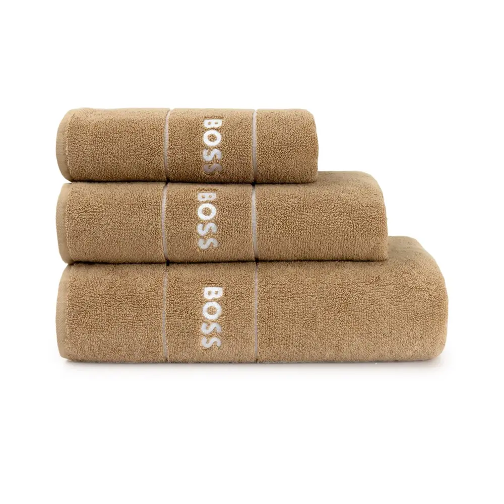 Фото Полотенце Boss Plain pecan для ванной 100x150 см коричневый Фото Полотенце Boss Plain pecan для ванной 100x150 см коричневый