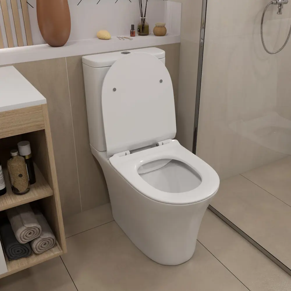 Фото 6 Унитаз-компакт Teymi T40810 горизонтальный двойной слив Фото 6 Унитаз-компакт Teymi T40810 горизонтальный двойной слив