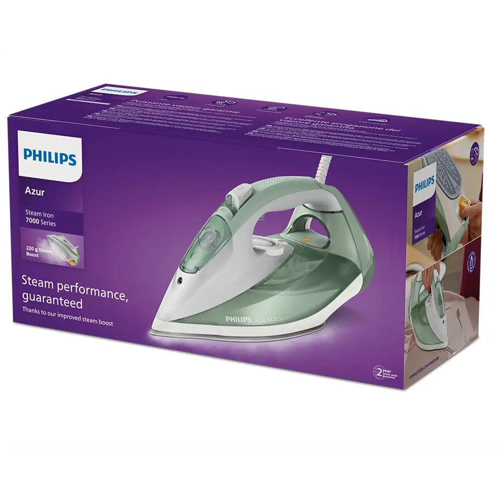 Фото 3 Утюг Philips DST7012/70 2600 Вт цвет зеленый Фото 3 Утюг Philips DST7012/70 2600 Вт цвет зеленый