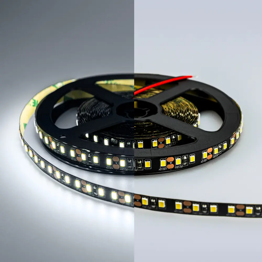Фото 4 LUX Светодиодная лента 2835 120 LED (9.6W/M) 12V холодная 6000К ЧЕРНАЯ ОСНОВА, 5м Фото 4 LUX Светодиодная лента 2835 120 LED (9.6W/M) 12V холодная 6000К ЧЕРНАЯ ОСНОВА, 5м