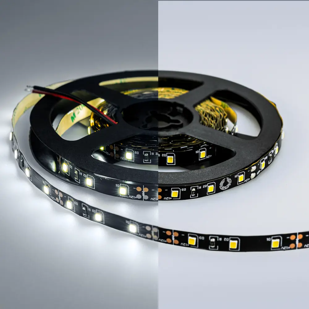 Фото 4 Светодиодная лента Eleganz Lux 2835 60 LED (4.8W/M) 12V холодная 6000К ЧЕРНАЯ ОСНОВА, 5м Фото 4 Светодиодная лента Eleganz Lux 2835 60 LED (4.8W/M) 12V холодная 6000К ЧЕРНАЯ ОСНОВА, 5м