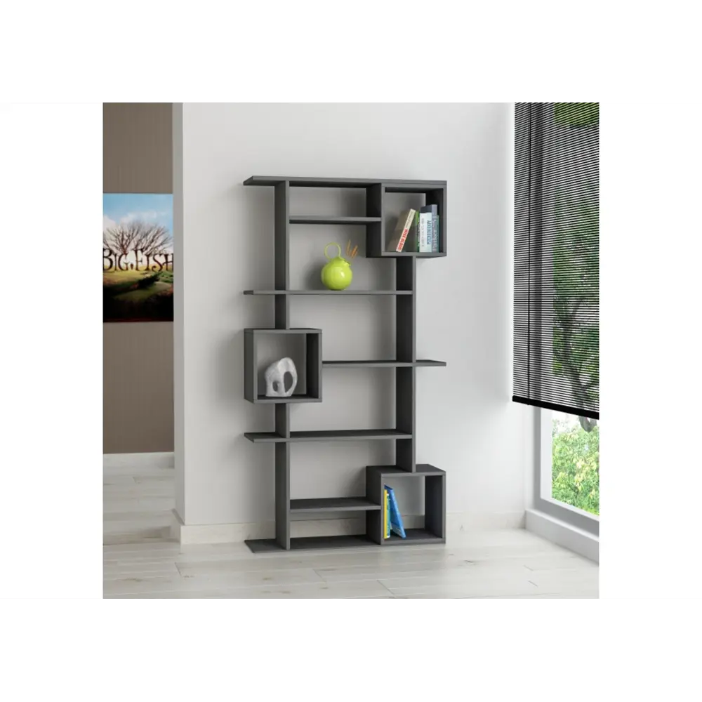 Фото Стеллаж деревянный Leve home 92x173x25 см нагрузка до 5 кг МДФ с покрытием цвет светло-коричневый