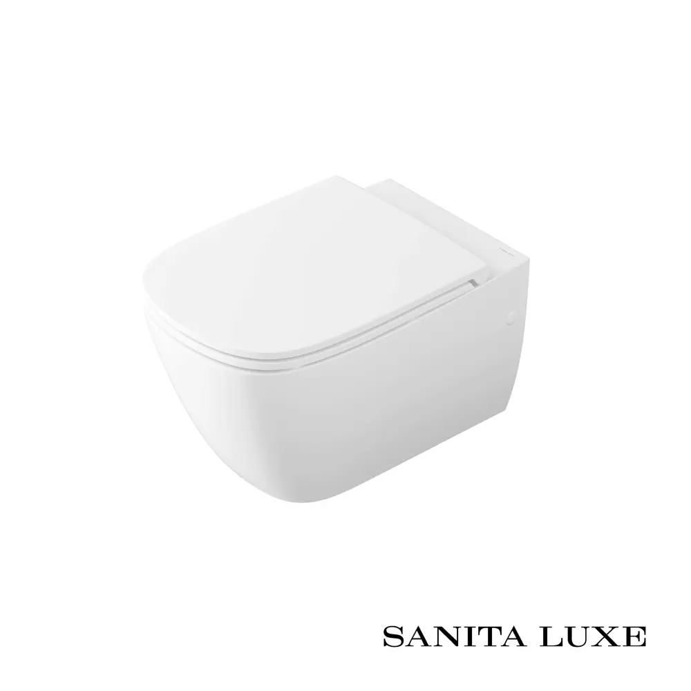 Фото 7 Унитаз подвесной Sanita luxe WC.WH/Infinity/SlimDM.Rim/WHT.G/S1 безободковый с сиденьем микролифт Фото 7 Унитаз подвесной Sanita luxe WC.WH/Infinity/SlimDM.Rim/WHT.G/S1 безободковый с сиденьем микролифт