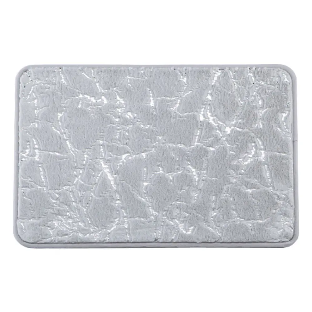 Фото 2 Коврик для ванной комнаты RIDBERG HOME 1214657 80x50см цвет серый/серебристый Фото 2 Коврик для ванной комнаты RIDBERG HOME 1214657 80x50см цвет серый/серебристый