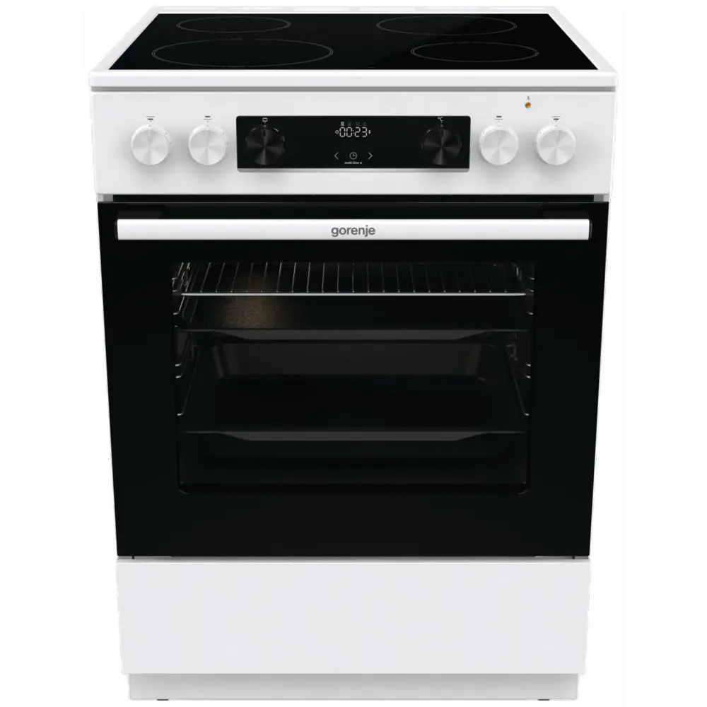 Фото Электрическая плита с духовкой Gorenje 543850 60x85x60 см цвет белый Фото Электрическая плита с духовкой Gorenje 543850 60x85x60 см цвет белый
