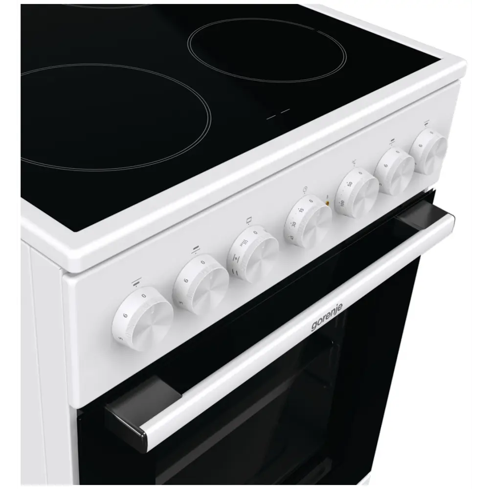 Фото 4 Электрическая плита с духовкой Gorenje 543838 50x85x59.4 см цвет белый Фото 4 Электрическая плита с духовкой Gorenje 543838 50x85x59.4 см цвет белый