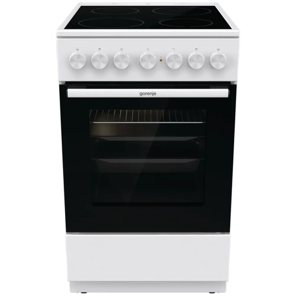 Фото Электрическая плита с духовкой Gorenje 543838 50x85x59.4 см цвет белый Фото Электрическая плита с духовкой Gorenje 543838 50x85x59.4 см цвет белый